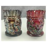 (2) Native American Joe St. Clair Toothpick Holder