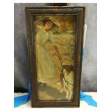 1920's Print 'Go Fetch' Framed