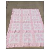 Handmade Quilt Full Size Pink White