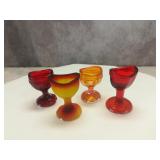 (4) Red Amber Eyewash Cups Re-Releaes