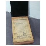 Vintage Fuller Brush Salesman Receipt Book