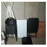 Small Folding Tables, Chair & 3 boxes
