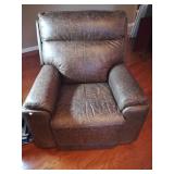Brown Leather Recliner Rocker * *