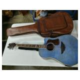Player Blue Guitar by the Urban Guitar Collection