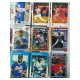 200+- MLB Cards Mostly 1980s In Sheets