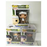 (3) Tennis Funco POPs Federer, Nadal and Sharapova