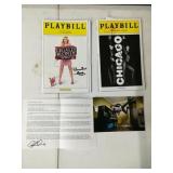 Autographed Playbills from Chicago Leagaly Blond,,