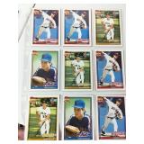 200+- MLB Cards Mostly 1980s In Sheets
