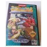 Street Fighter II Sega Genesis Game Case & Manual