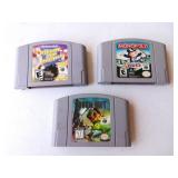 (3) N64 games: Dark Rift, Monopoly, Bowling