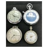 (4) Pocket Watches & Time Keepers