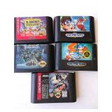 (5) Sega Genesis Games: TMNT, Sonic 2