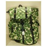 LV Green & White Backpack