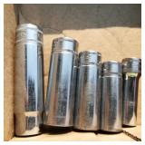 (5) Snap On Deep Metric Sockets