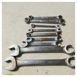 (9) Snap On Line Wrenches