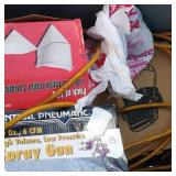 Tote of Painting Supplies