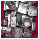 (20+) Metal Receptricle Boxes & Tote with Lid