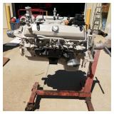 Chevy 327 Engine on Hoist