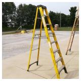 8 Foot Husky Fiberglass Ladder