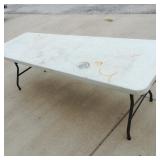 8 Foot Plastic Top Folding Table