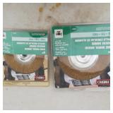 (2) New Wire Wheel Brushes 6' & 8'