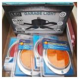Flat of Reflectors & an Adjustable Garage Light