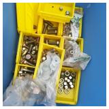 Tote with Sorted Large Nuts & Bolts