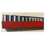 (11) Deep Socket Standard Snap On Sockets 1/4-7/8