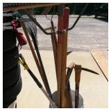 Bucket of Long Handled Garden Tools