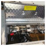 Metal Tool Box w Asscorted Pullers & Parts