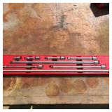 Set of (8) Snap On Ratchet Extensions