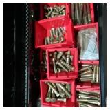 Metal Tool Box with Large Brass Bolts