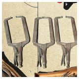 (3) Extra Large Welders Vice Clamps