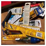 Flat of New Sealed Drill Bits and Accessories