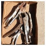 (5) Large Vice Grips