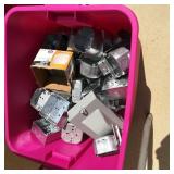 Tote of Octagon Electric Junction Boxes