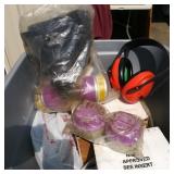 Tote of Saftey Resperators & Other Saftey Items