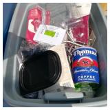Tote of Shelf Fastners & Door Knobs