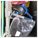 Tote of Misc. Sewer Snake, Gloves, etc