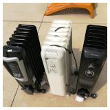 (3) Radiant Space Heaters
