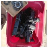 Tote of Valve Covers, Air Filter Covers, etc