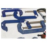 (5) Large C Clamps Iwrin & Others 8' and more