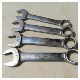 (4) Snap On Fat Boy Wrenches 13/16' - 1'