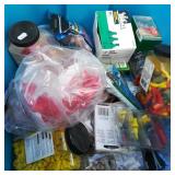 Tote of Wire Nuts & Electrical