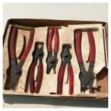 (5) Blue Point Needle Nose Plyers