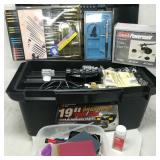 19' Tool Box with Coleman Air Spray Kit & More