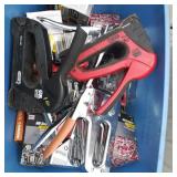 Tote Full of Staples, Staple Guns, Etc.