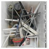 Tote Full of Brackets, Screws, and More