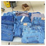 (14) Pair of 44x30 Jeans, Overalls, Slacks