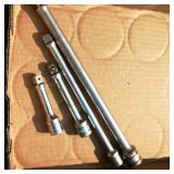 (4) Snap On Ratchet Extensions